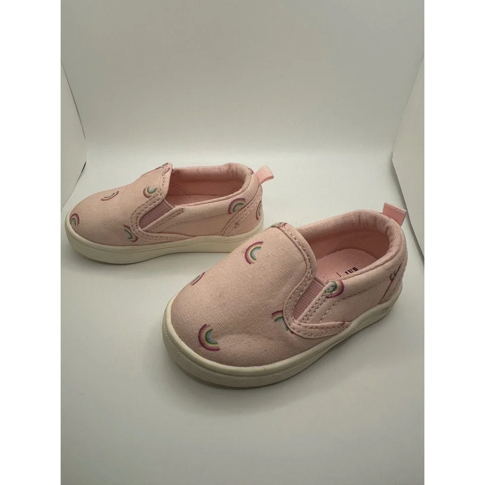 Baby Gap Disney Rainbow‎ Slip On Shoes Pink Size 5 Toddler